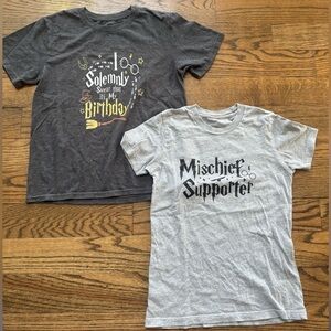 Youth Medium Harry Potter Tee Bundle | Mischief Supporter Birthday Shirt